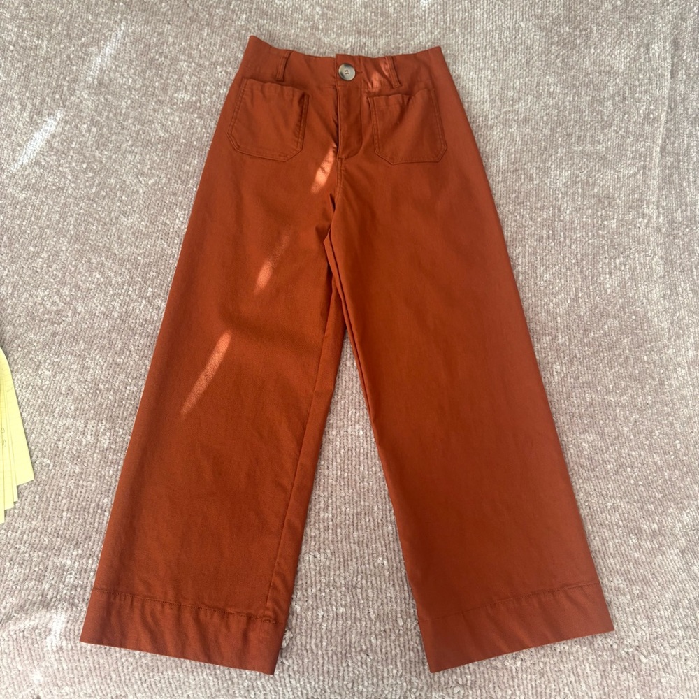 MIDUO Wide Leg Cropped Pants